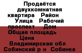 Продаётся двухкомнатная квартира › Район ­ - › Улица ­ Рабочий проспект  › Дом ­ 15 › Общая площадь ­ 46 › Цена ­ 950 000 - Владимирская обл., Собинский р-н, Собинка г. Недвижимость » Квартиры продажа   